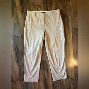 Talbots Curvy Fit Chino Trousers | Size 2 | Khaki Beige | Classic Straight-Leg